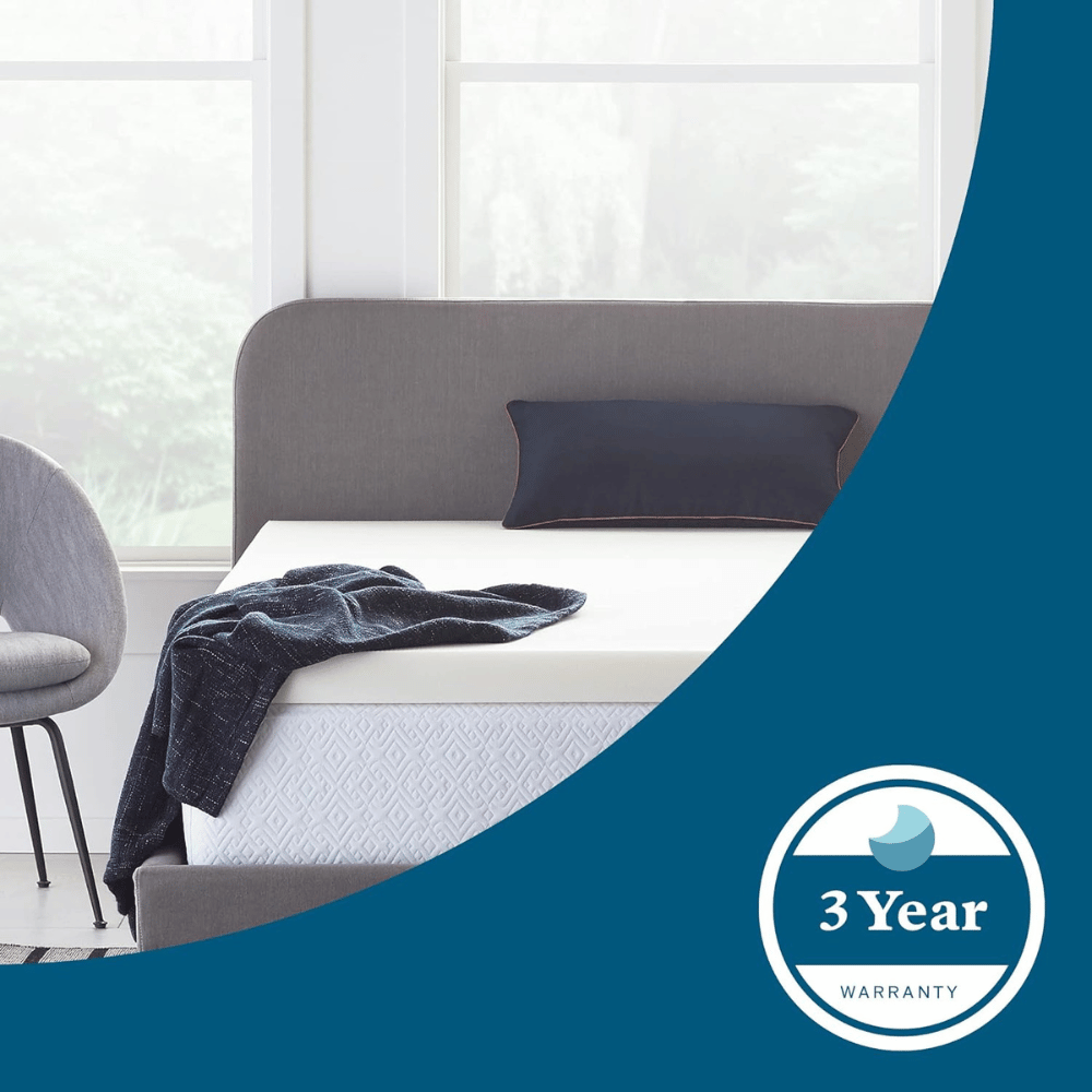 Lucid calming lavender memory foam topper.