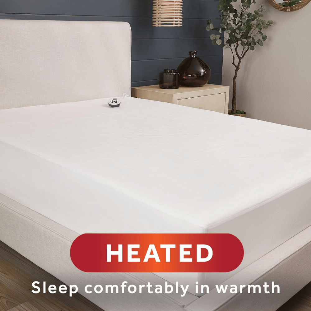 Soft heated mattress cover by Sunbeam
