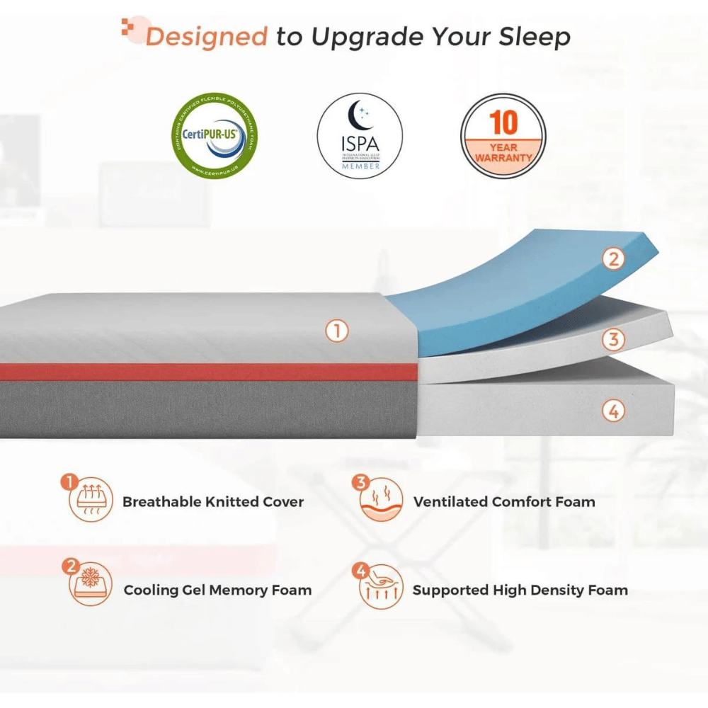 SweetNight cooling Clarity foam bed