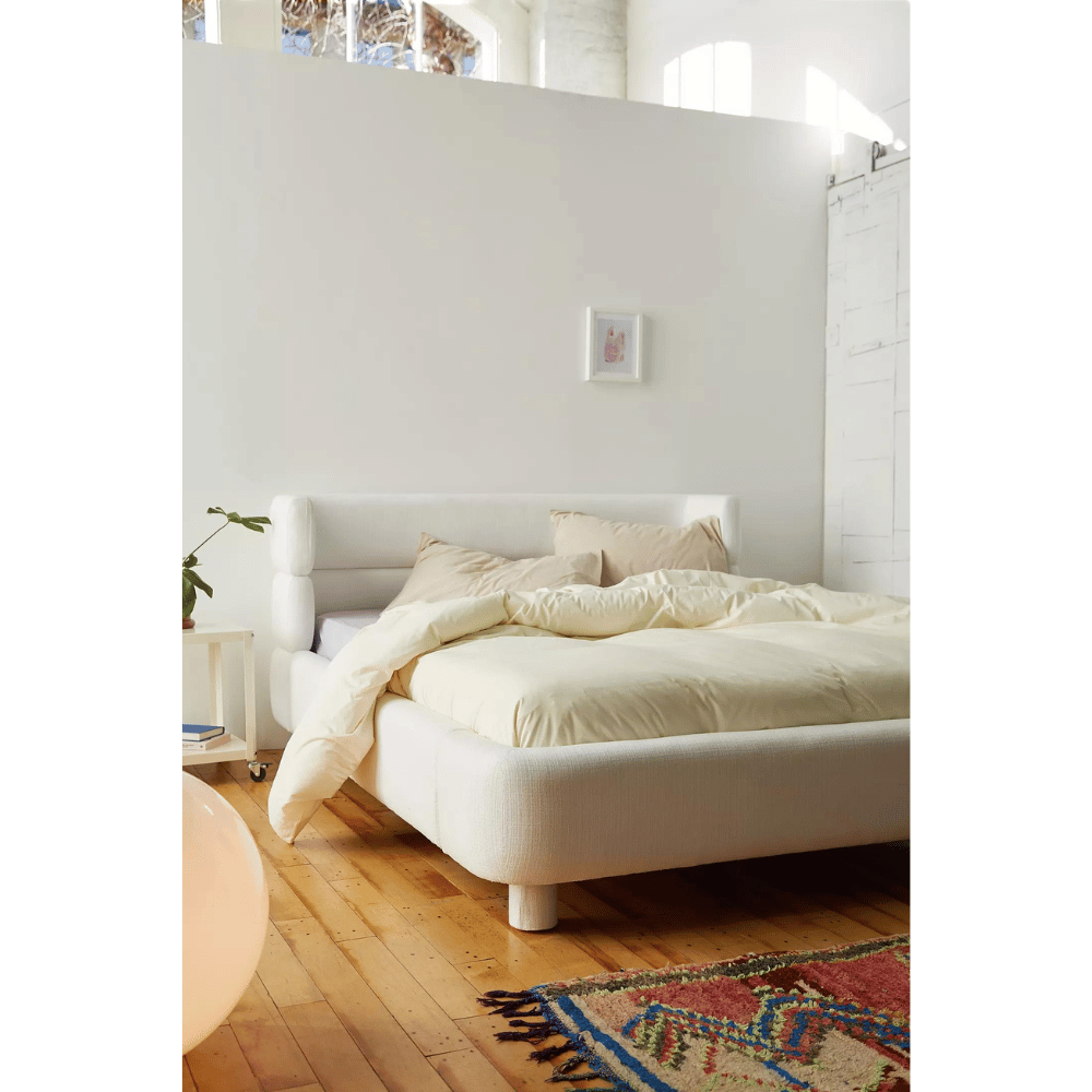 This sturdy frame offers reliable mattress support.