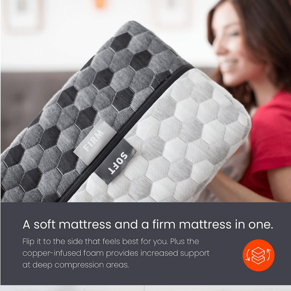 Layla flippable memory foam bed