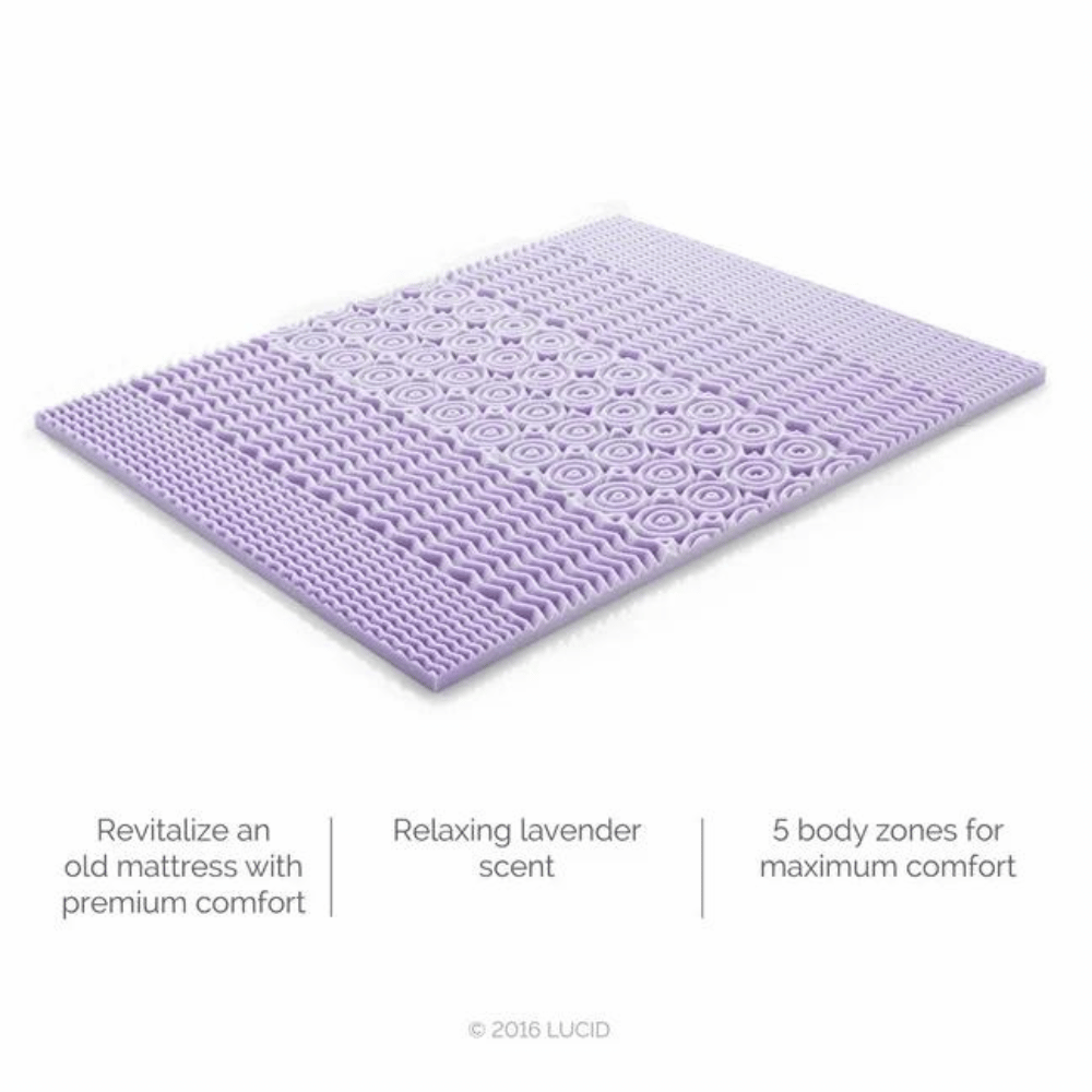 Lucid lavender scented zoned topper.