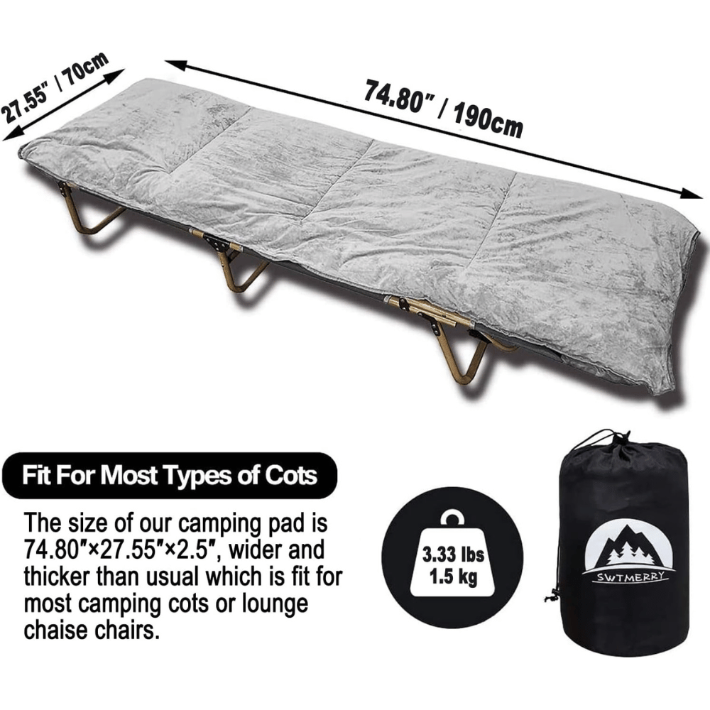 SWTMERRY comfortable camper cot