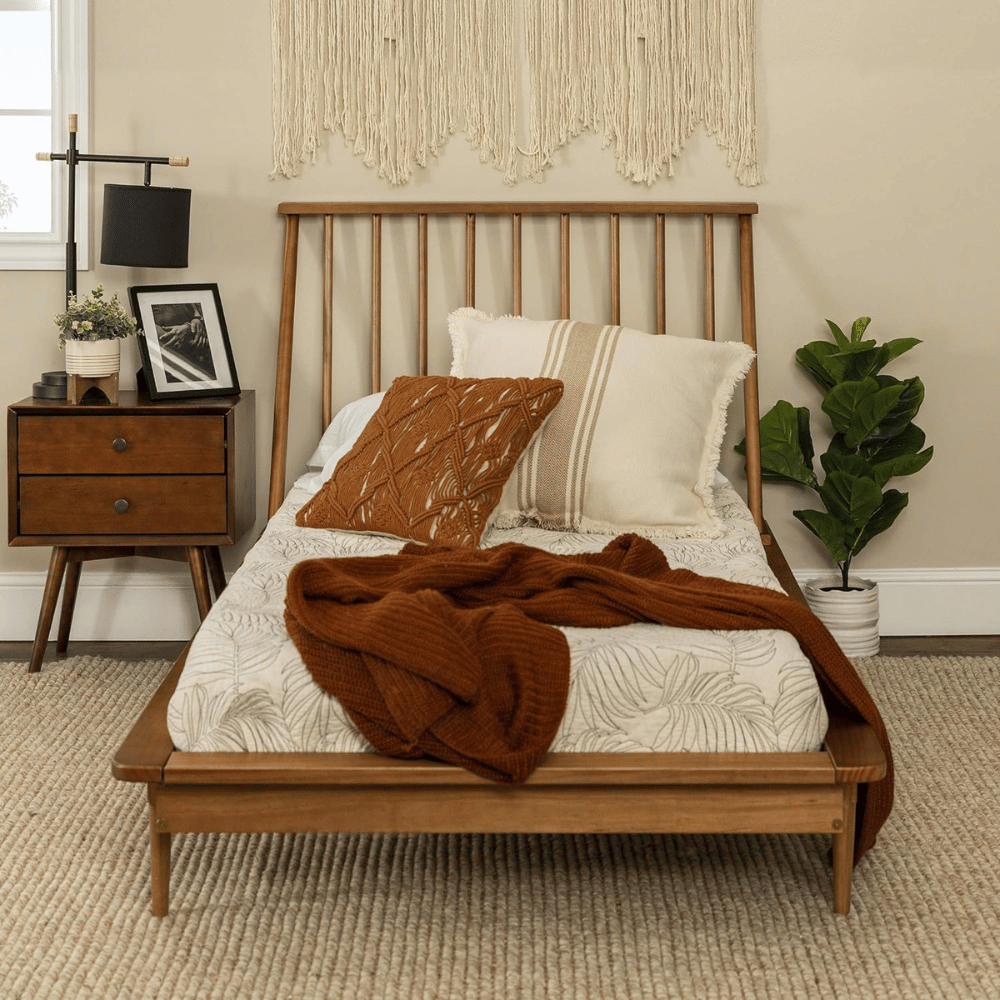 Walker Edison Mid-Century Bed Frame