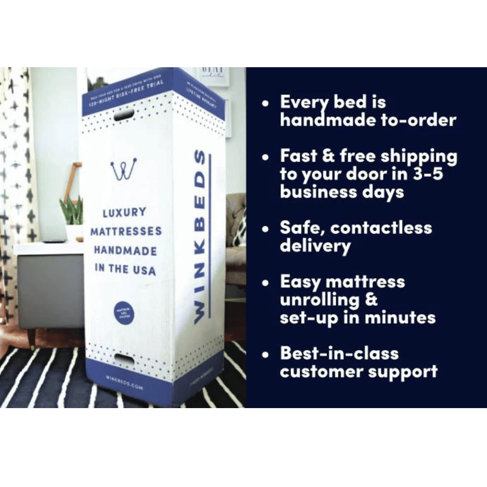 WinkBeds natural latex hybrid mattress