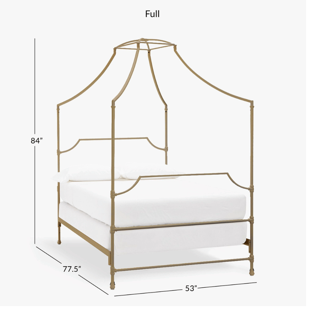 Pottery Barn sleek canopy bed