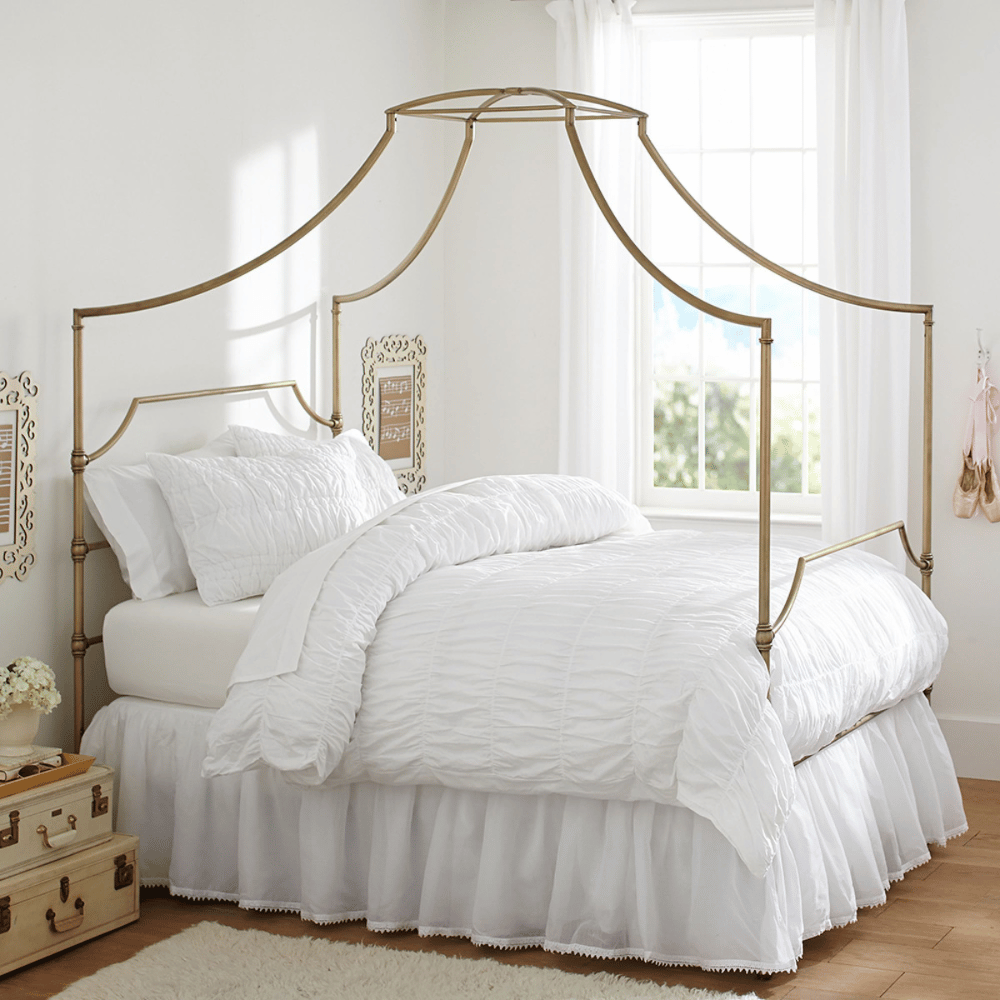 Pottery Barn Maison minimalist bed frame