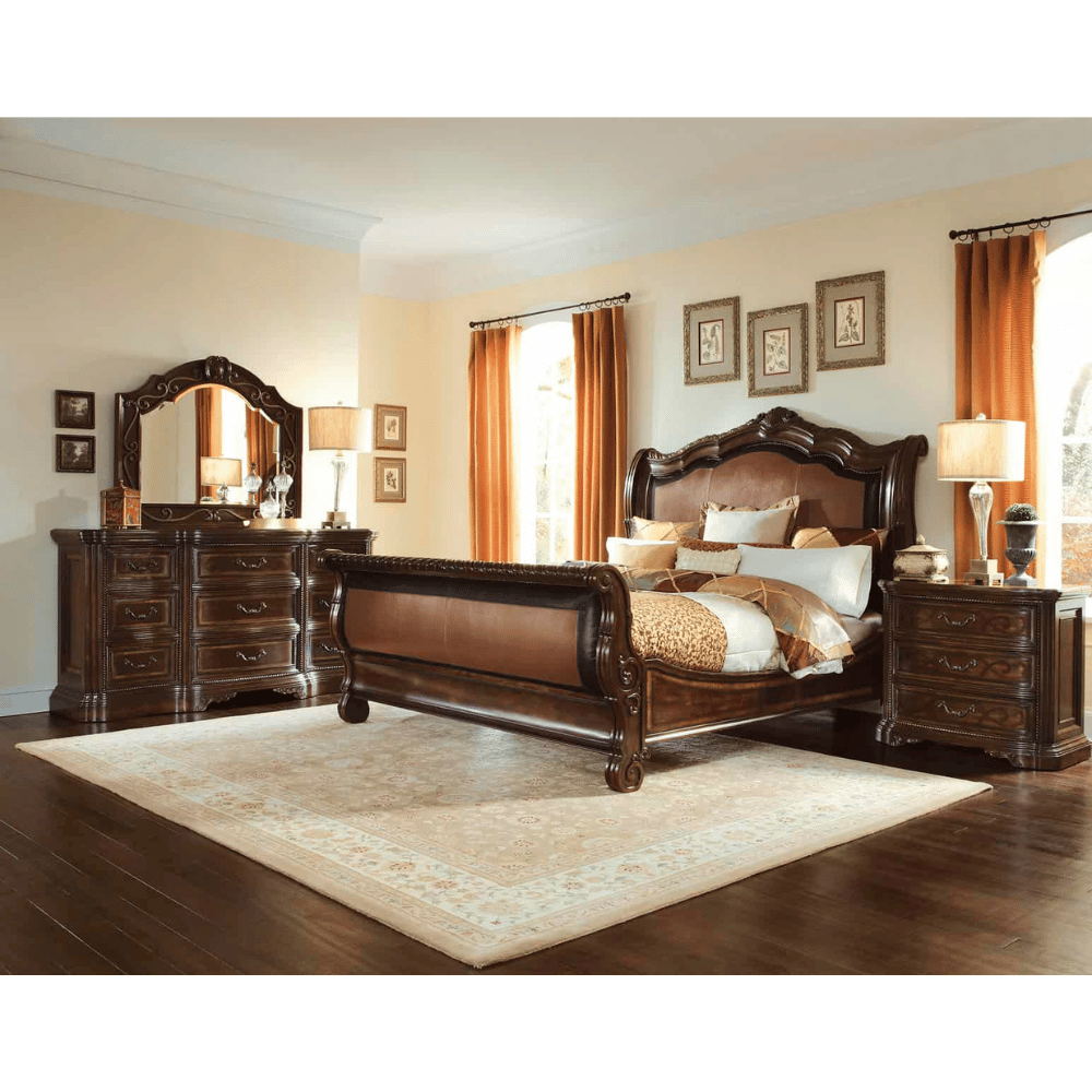 Universal Furniture Louie classic wood bed