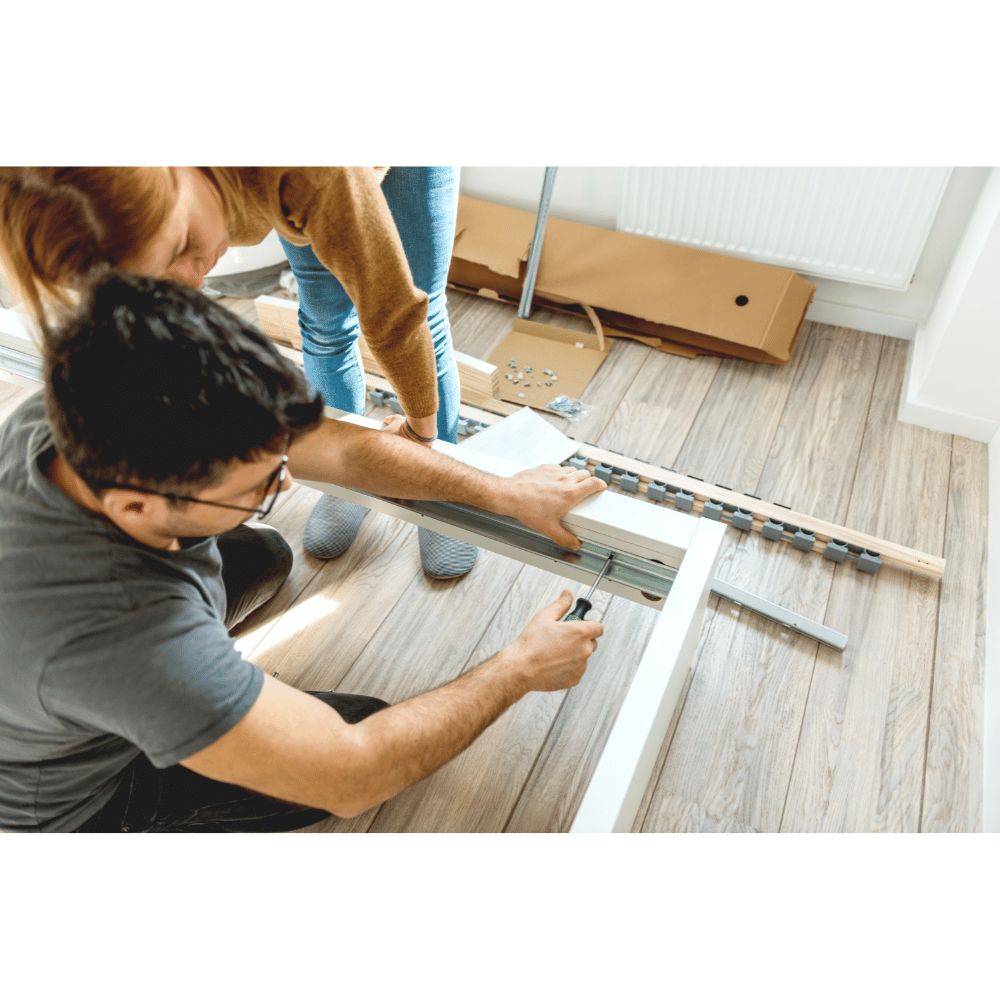 How to assemble a bed frame.