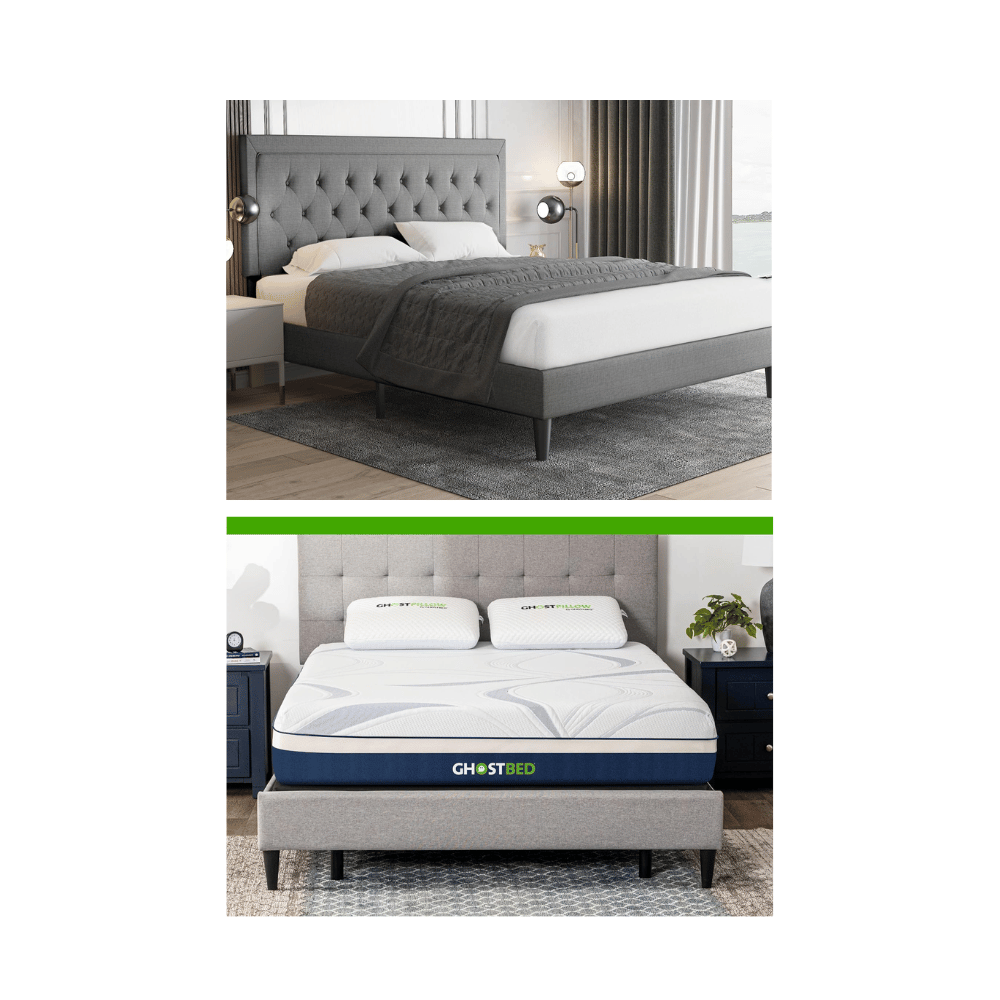 Allewie Upholstered Platform Bed;  GhostBed bed frame