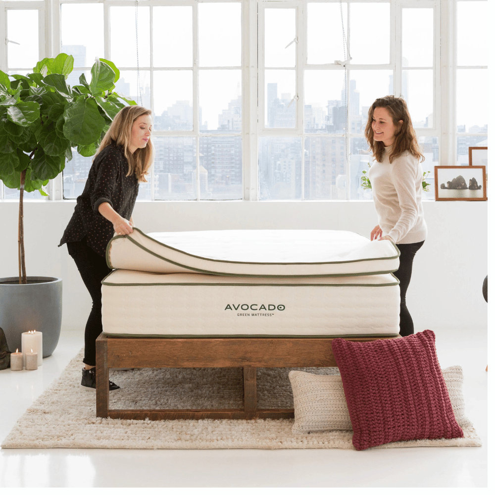 Avocado green topper sleep upgrade