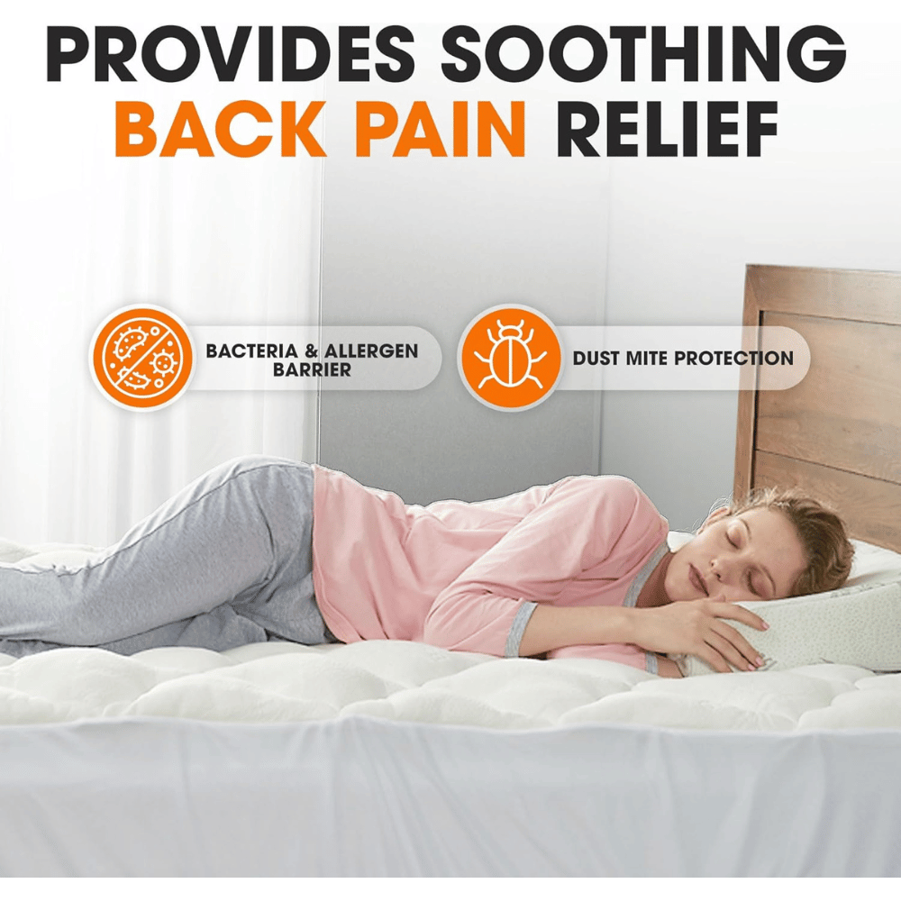 Bamboo top mattress pad.