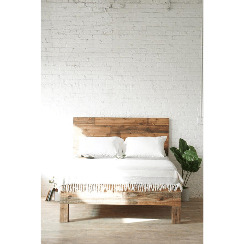 Homestead rustic reclaimed wood bed frame