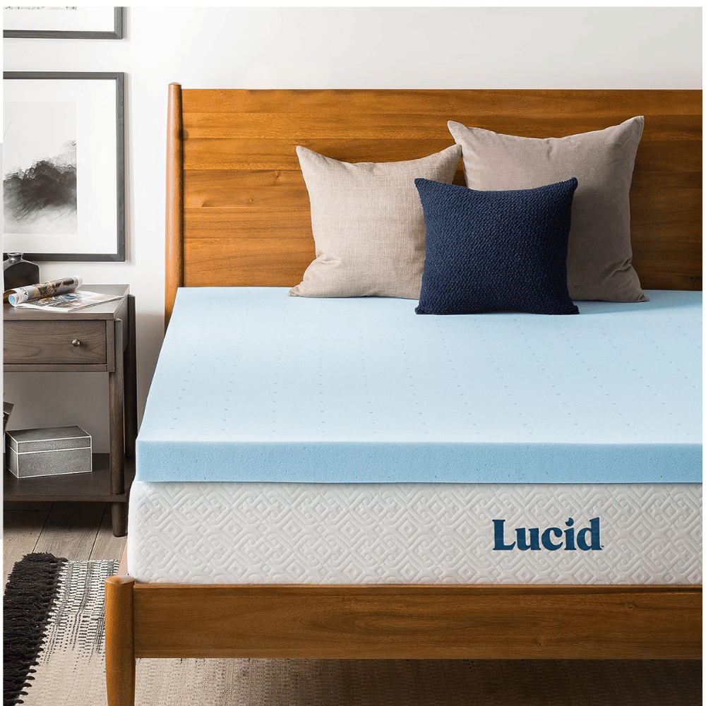 Lucid gel-infused memory topper