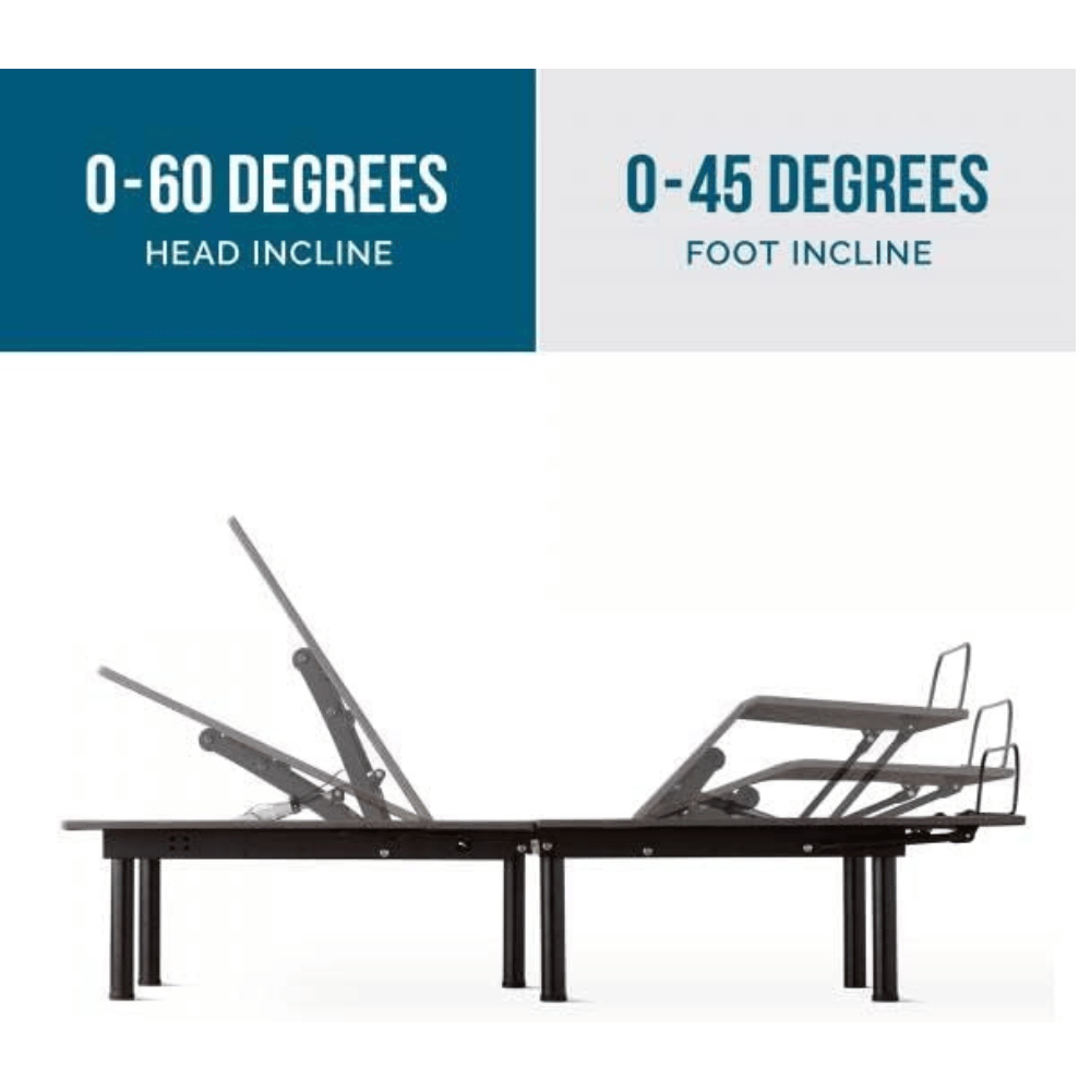 Lucid ergonomic base bed