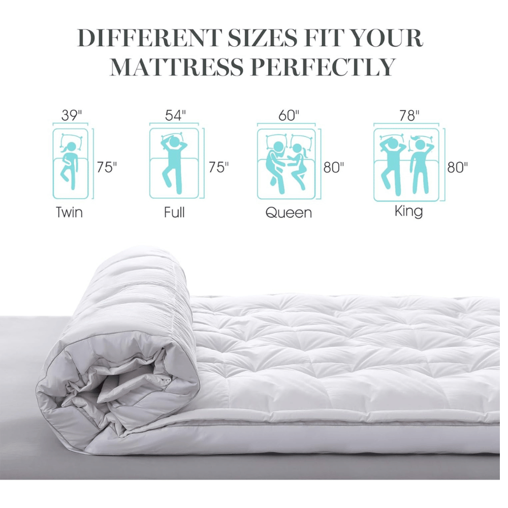 Best goose down mattress topper for plush support