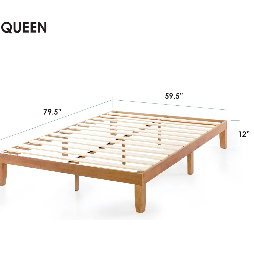 Bed frame installation.