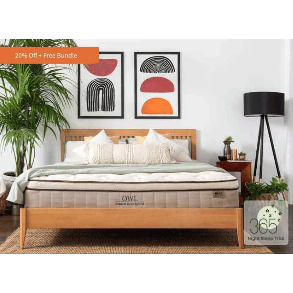 Nest natural latex mattress for back sleepers