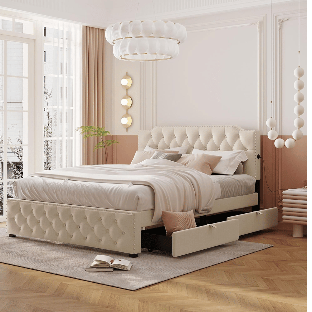 PacknWood Solid Wooden Platform Bed