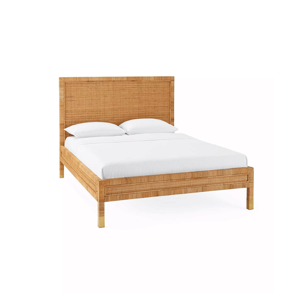 Serena & Lily Balboa rattan bed frame