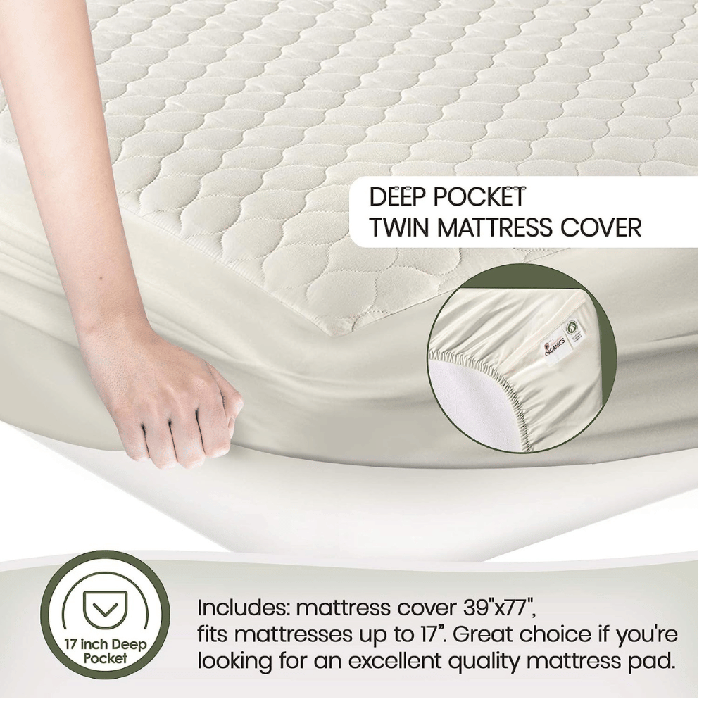 Whisper Organics budget-friendly organic mattress pad