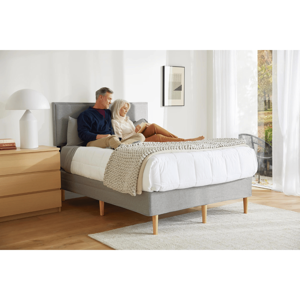 Purple minimalistic bed frame
