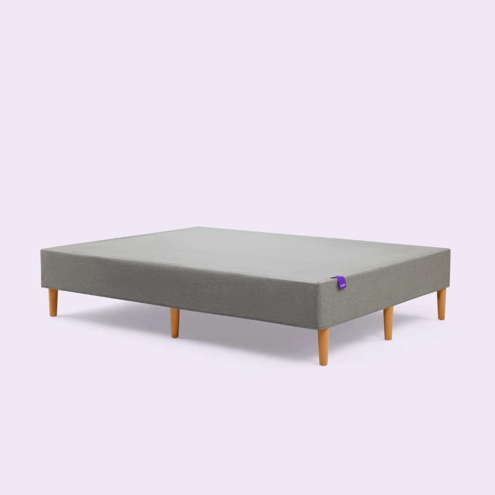 Purple supportive foundation bed