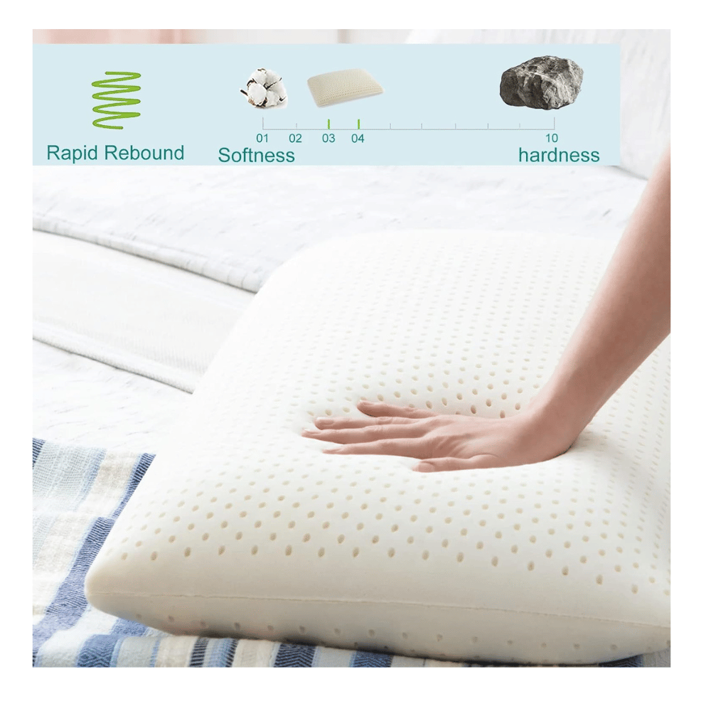 Natural latex pillow.