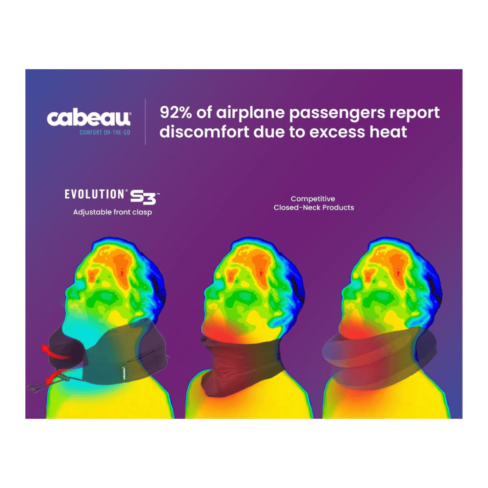 Comfortable travel pillow.