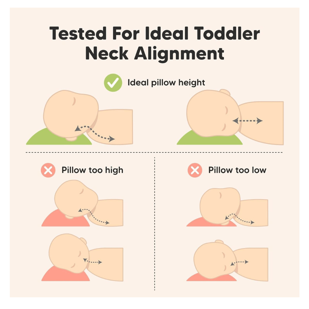 KeaBabies pillow for toddlers, perfect size