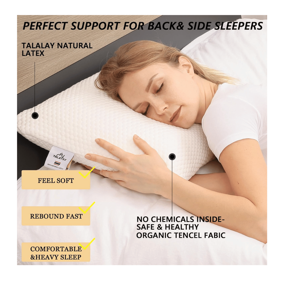 The best latex pillow for neck pain.