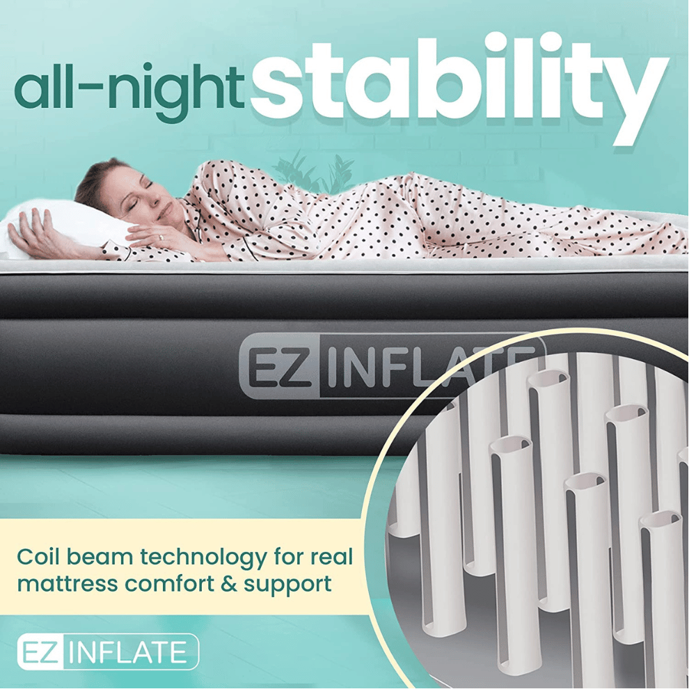 EZ INFLATE double-high mattress
