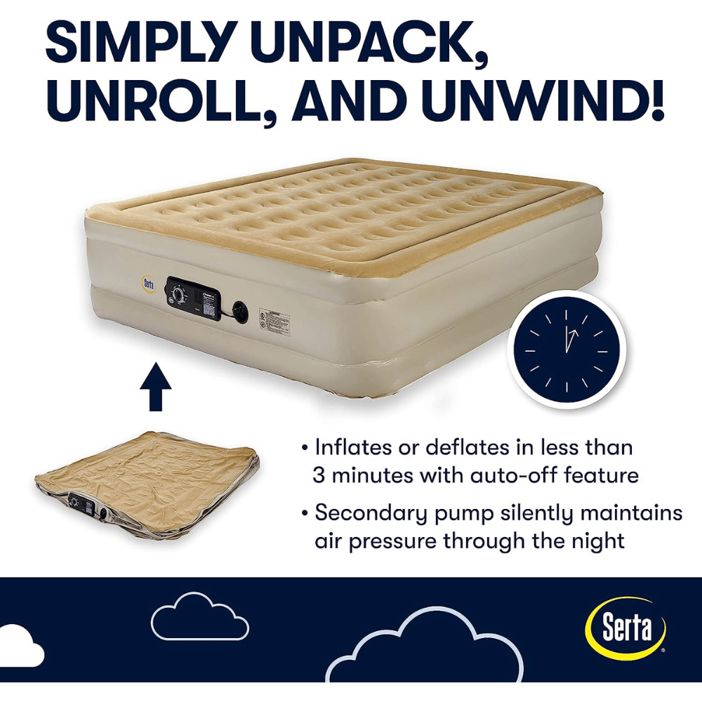 Serta raised air mattress