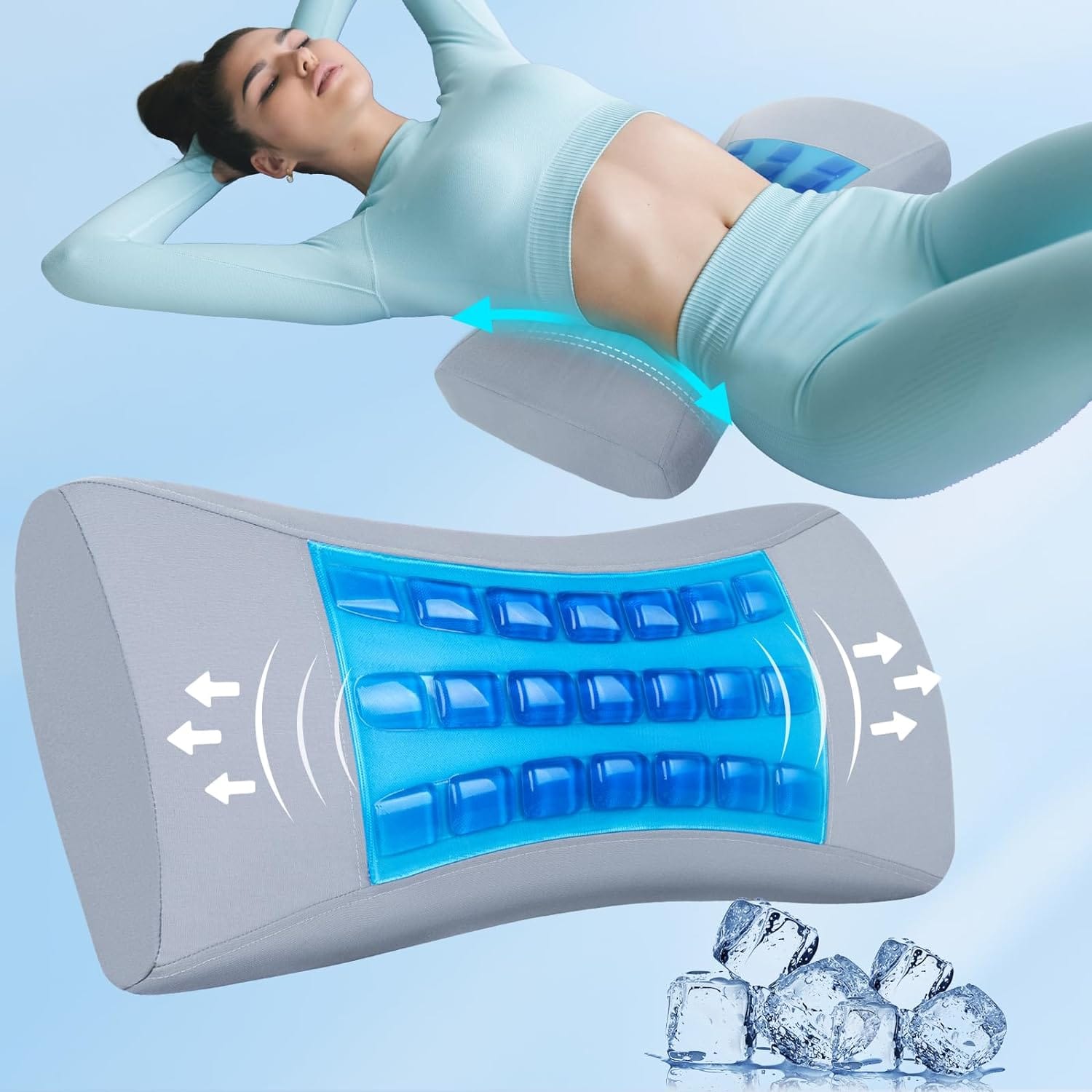 Aupodem ergonomic gel pillow