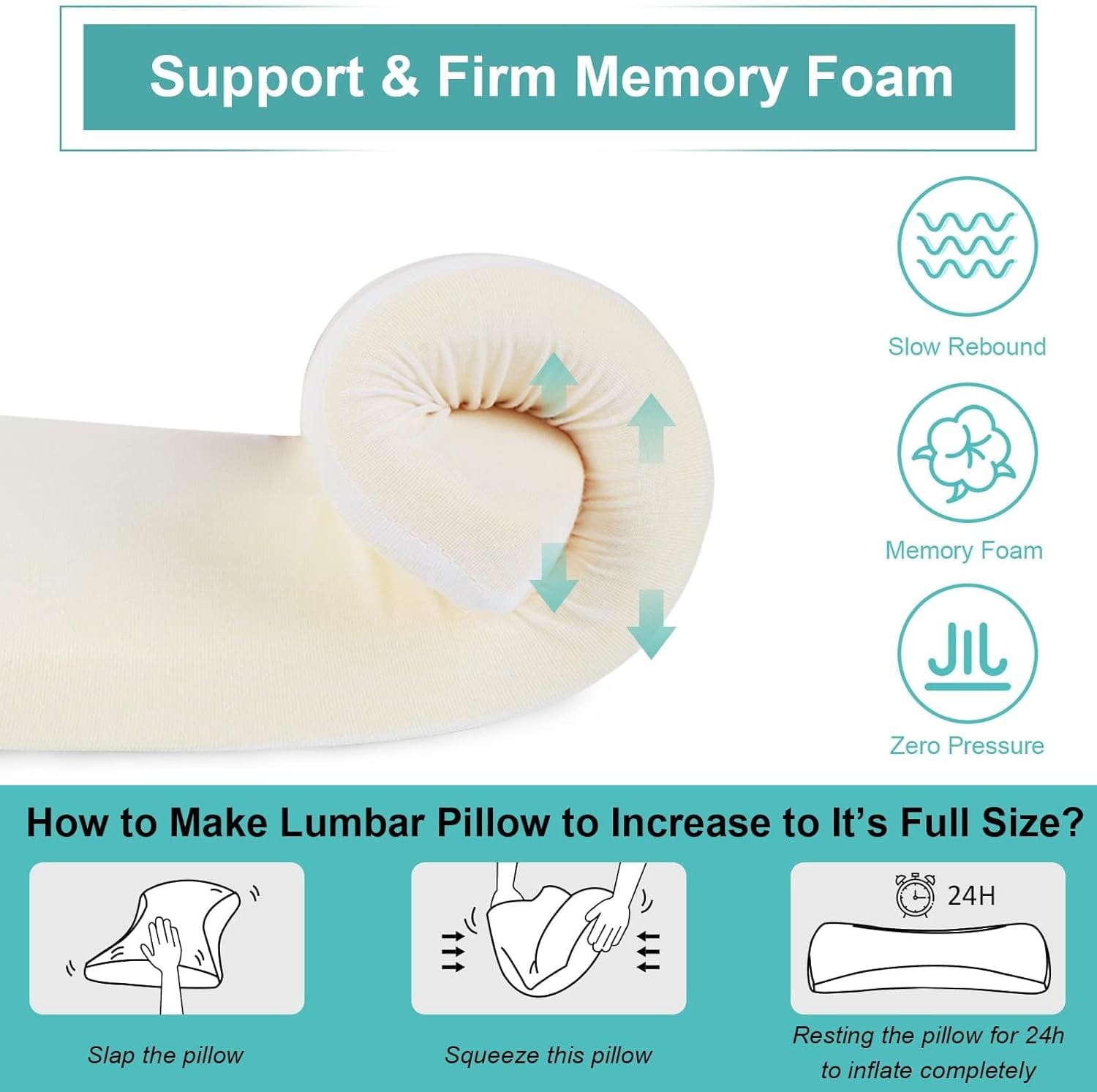 Aupodem gel lumbar pillow