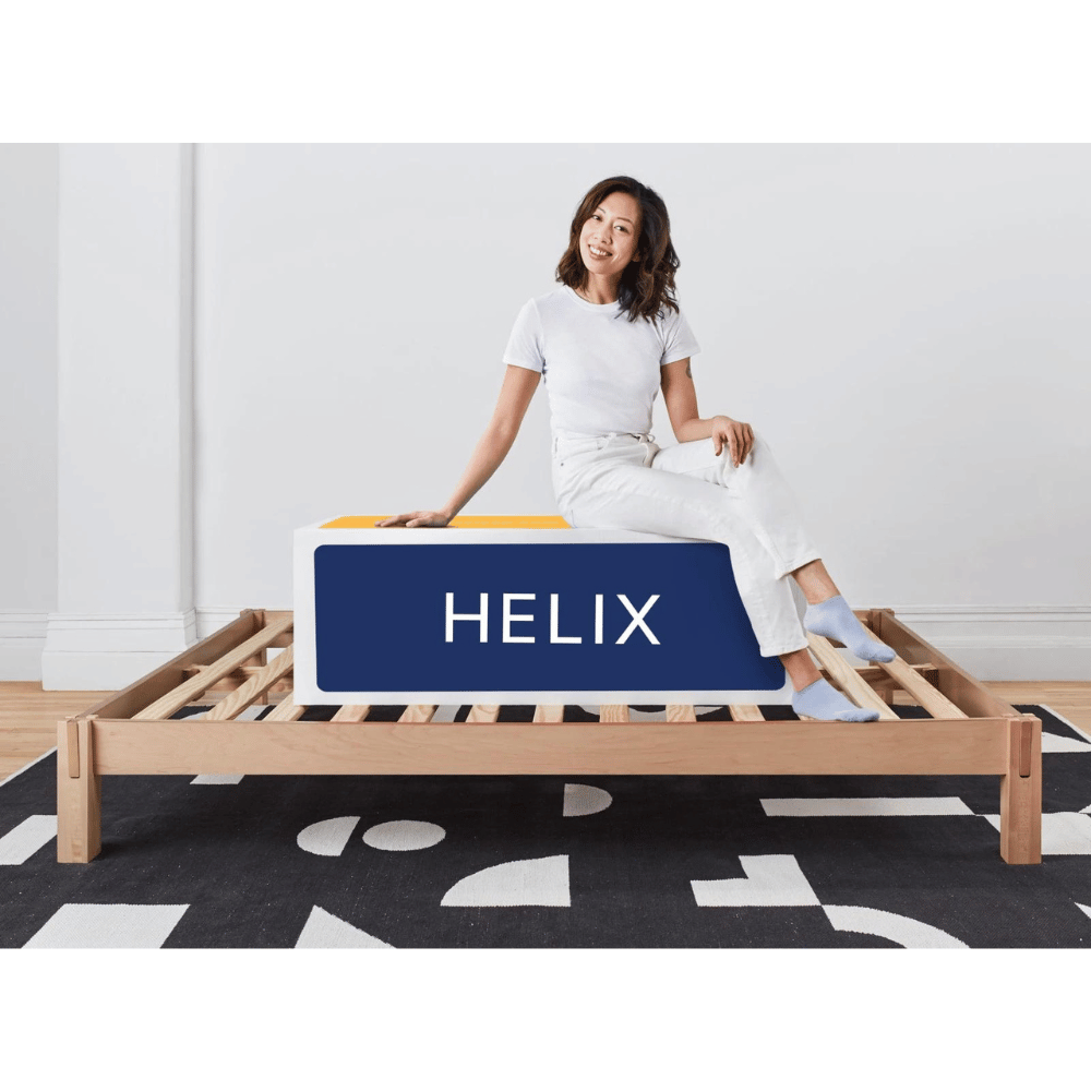 Helix natural wood bed