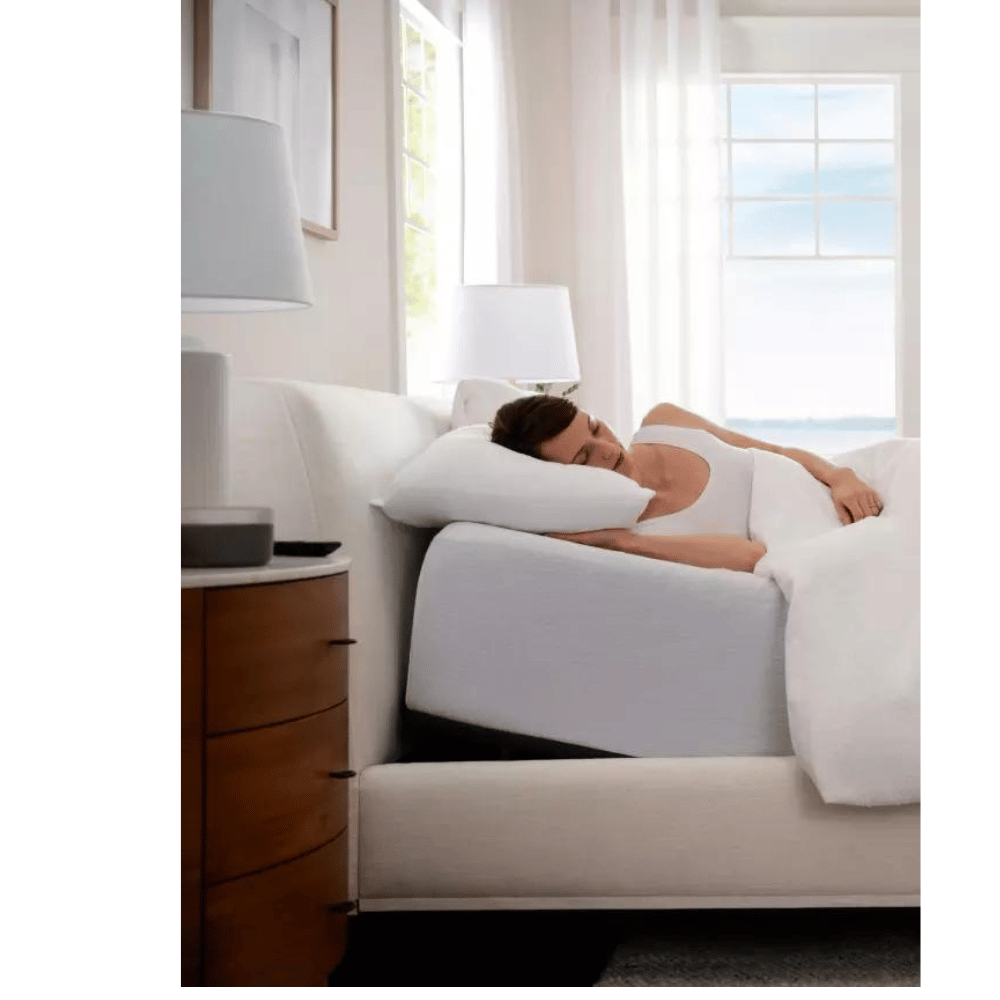 Purple ergonomic smart bed frame