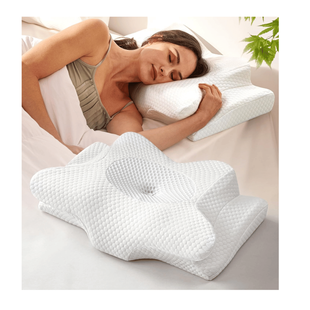 Donating old pillows.