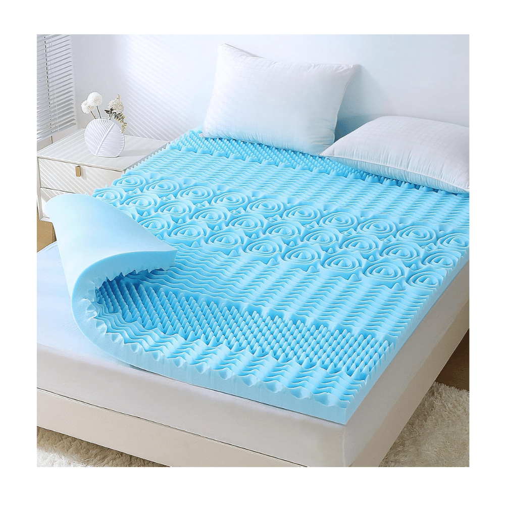 Turmerry organic-latex Egg Crate Mattress Topper