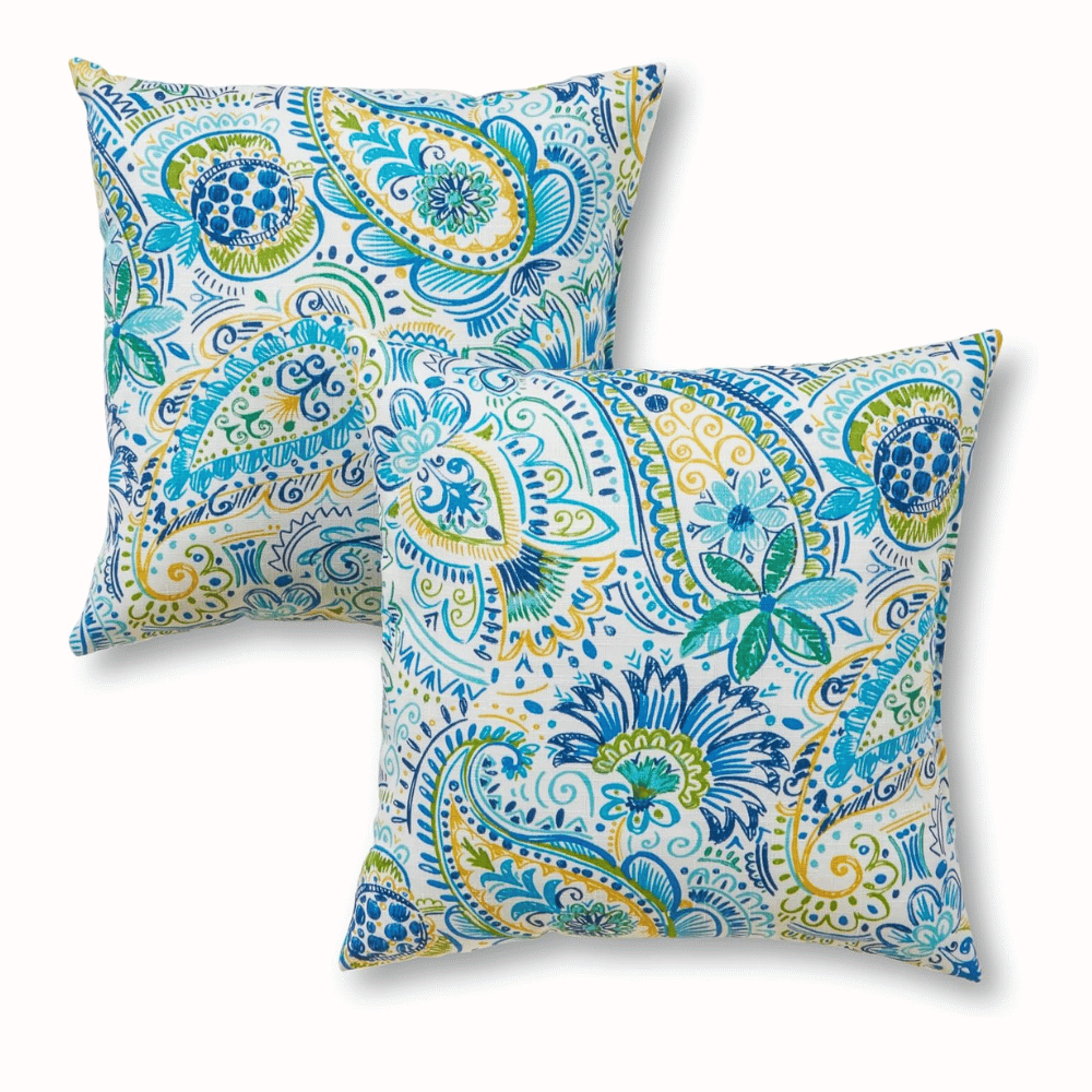 Outdoor cushions for chairs with elegant patterns