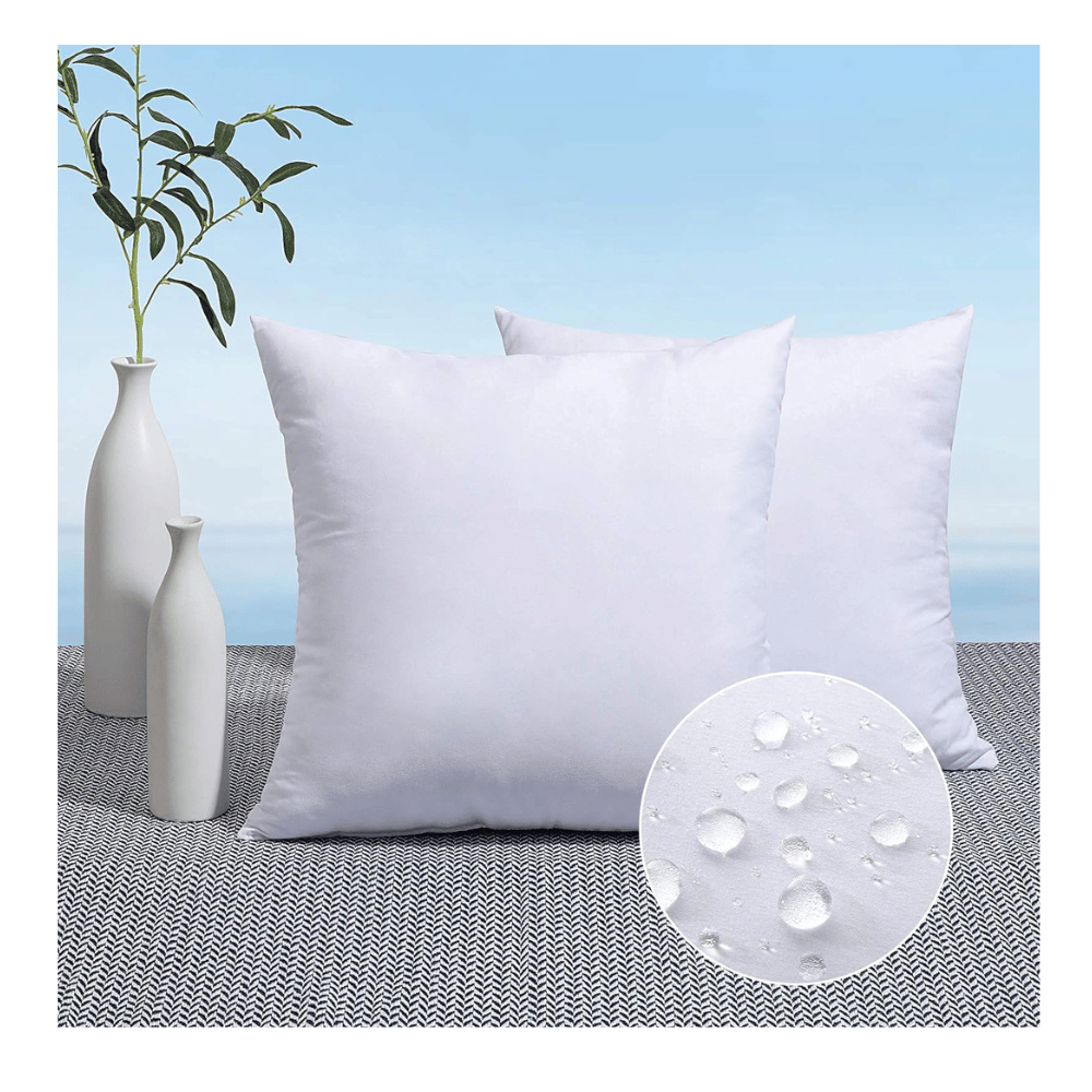 Outdoor patio chair pads with soft textures