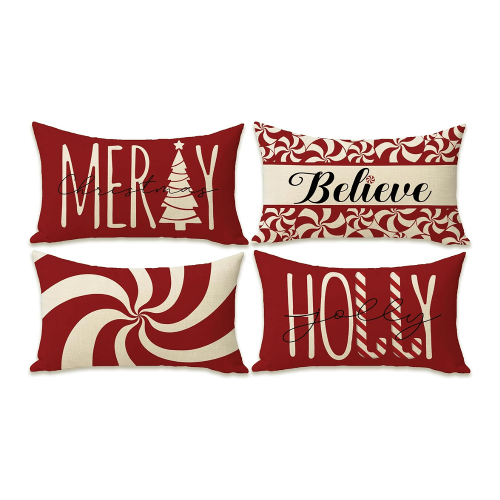 Warm christmas cover pillows