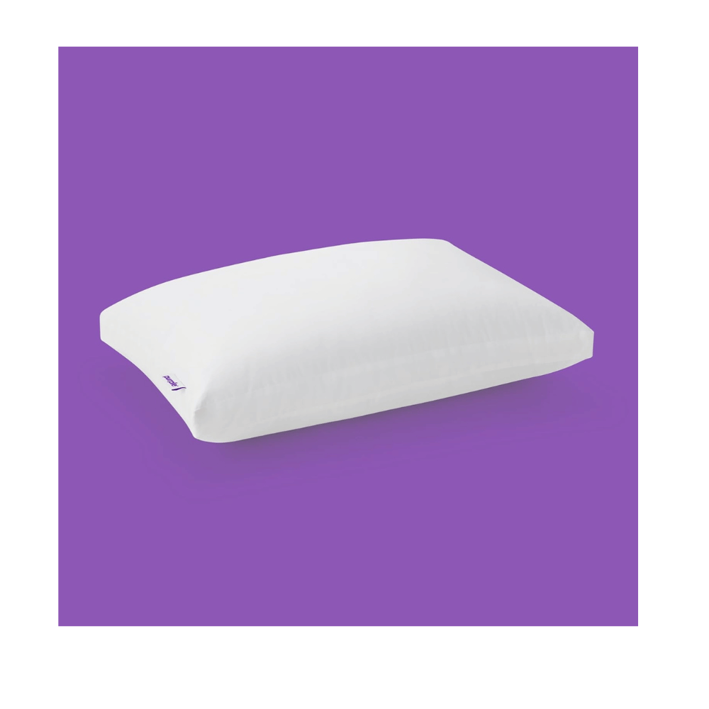 Purple pillow for neck pain