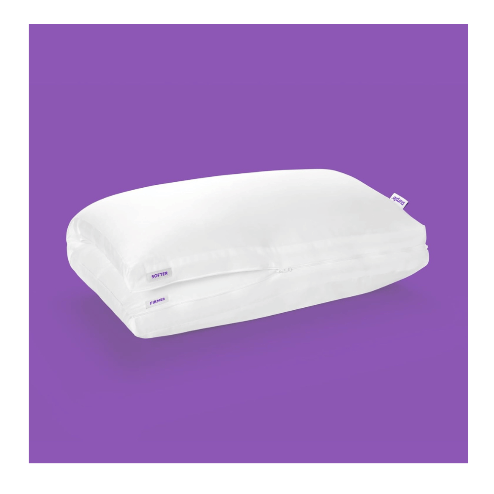 Purple pillow stomach sleeper