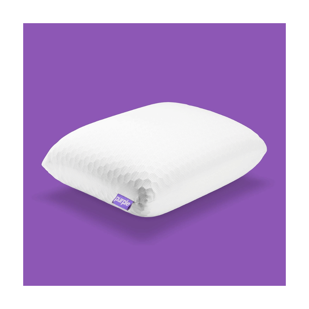 Purple pillow for back sleepers