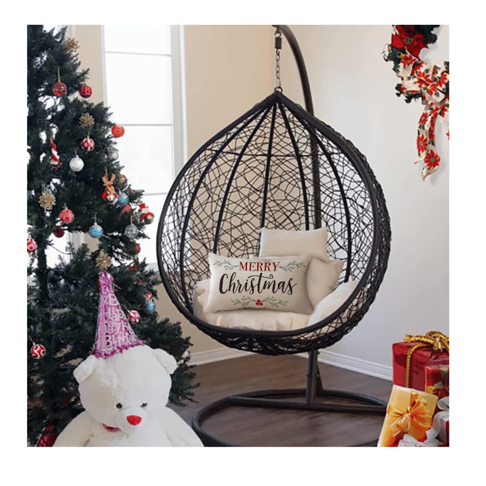 Cheerful holiday pillow covers