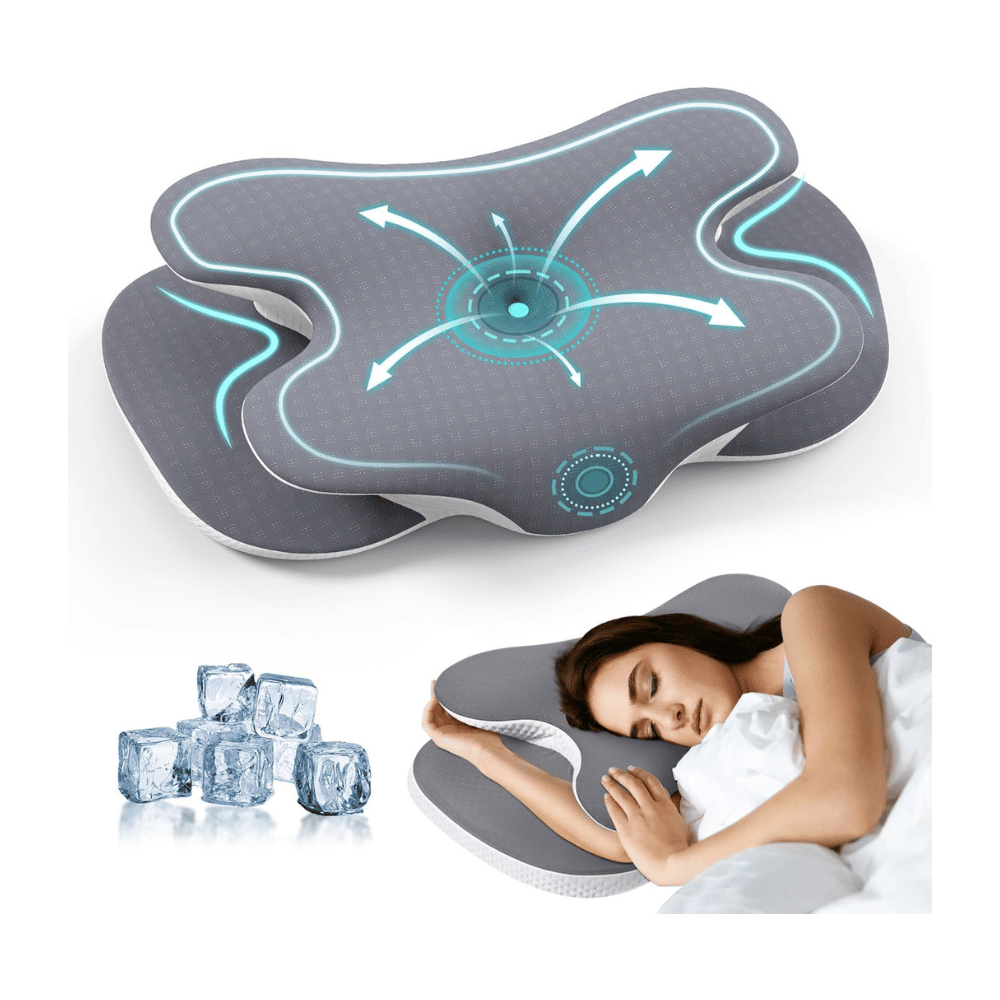 Neck pillow for back and neck pain.