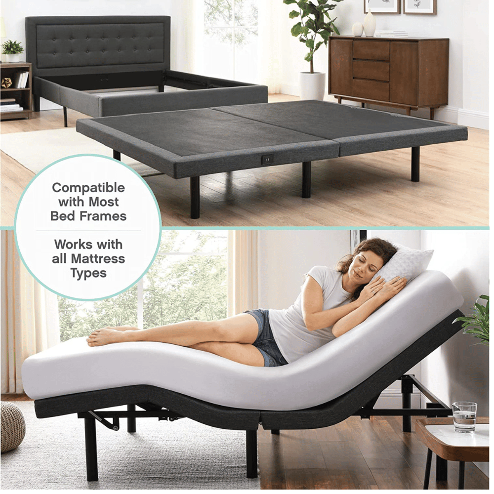Bed frame enhancing comfort and bedroom aesthetics