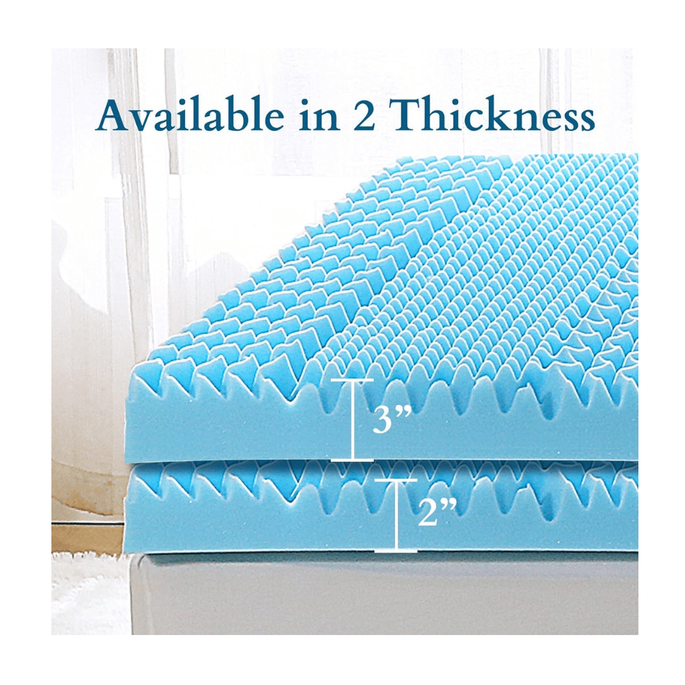 Turmerry pressure-relief Egg Crate Mattress Topper