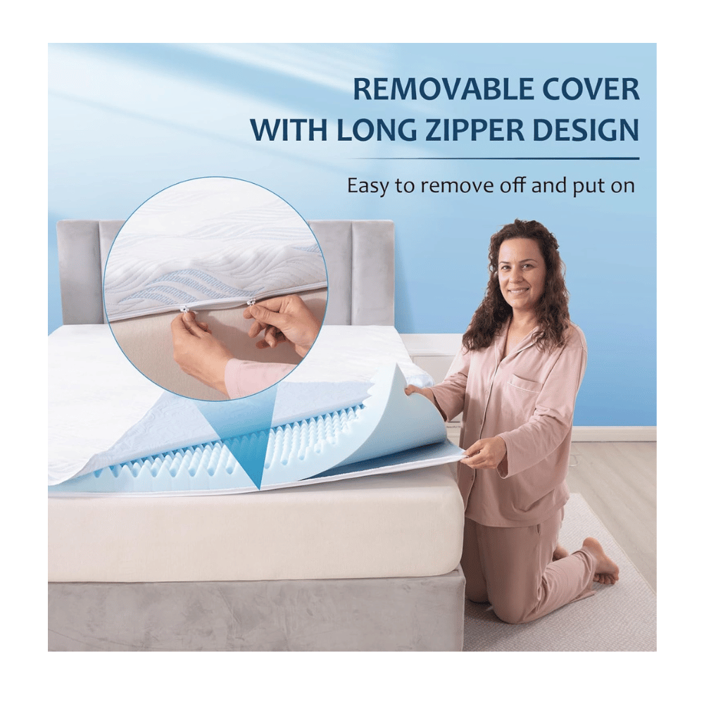 INSPIRE CRAFTER 3-inch memory foam mattress topper